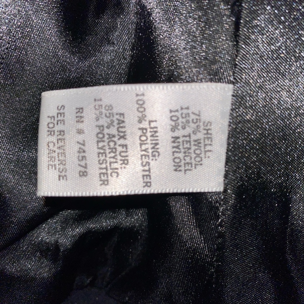 Cache Black Zippered Wool Jacket Fully Lined Casu… - image 5